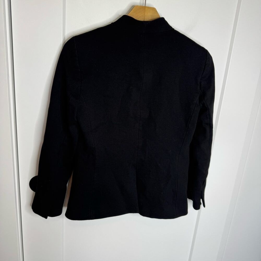 J. Crew The Going Out Blazer Stretch Twill Black Jacket Size 4 - Picture 6 of 7